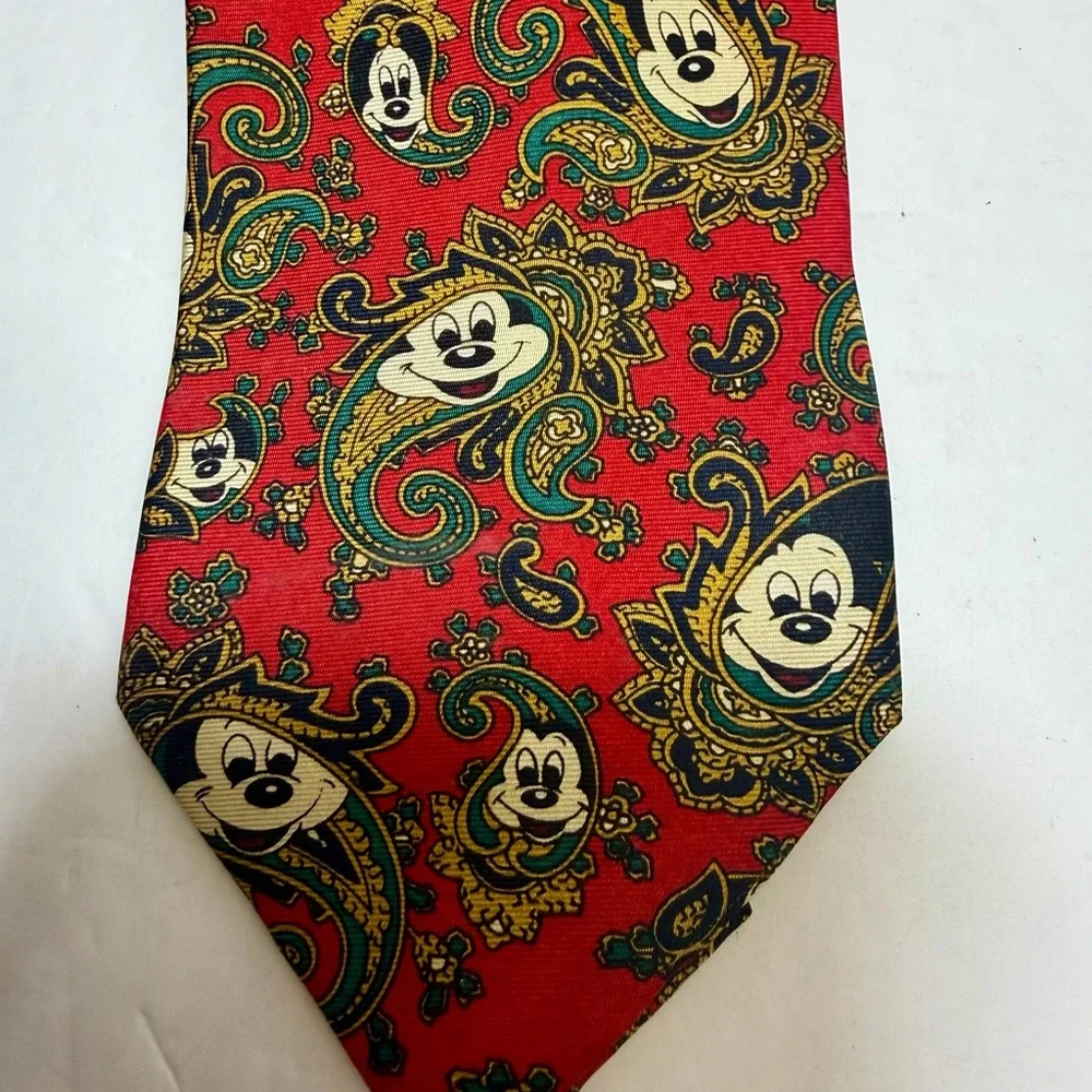 Balancine‎ The Tie Works Disney Mickey Mouse Tie - Vintage - 100% Silk